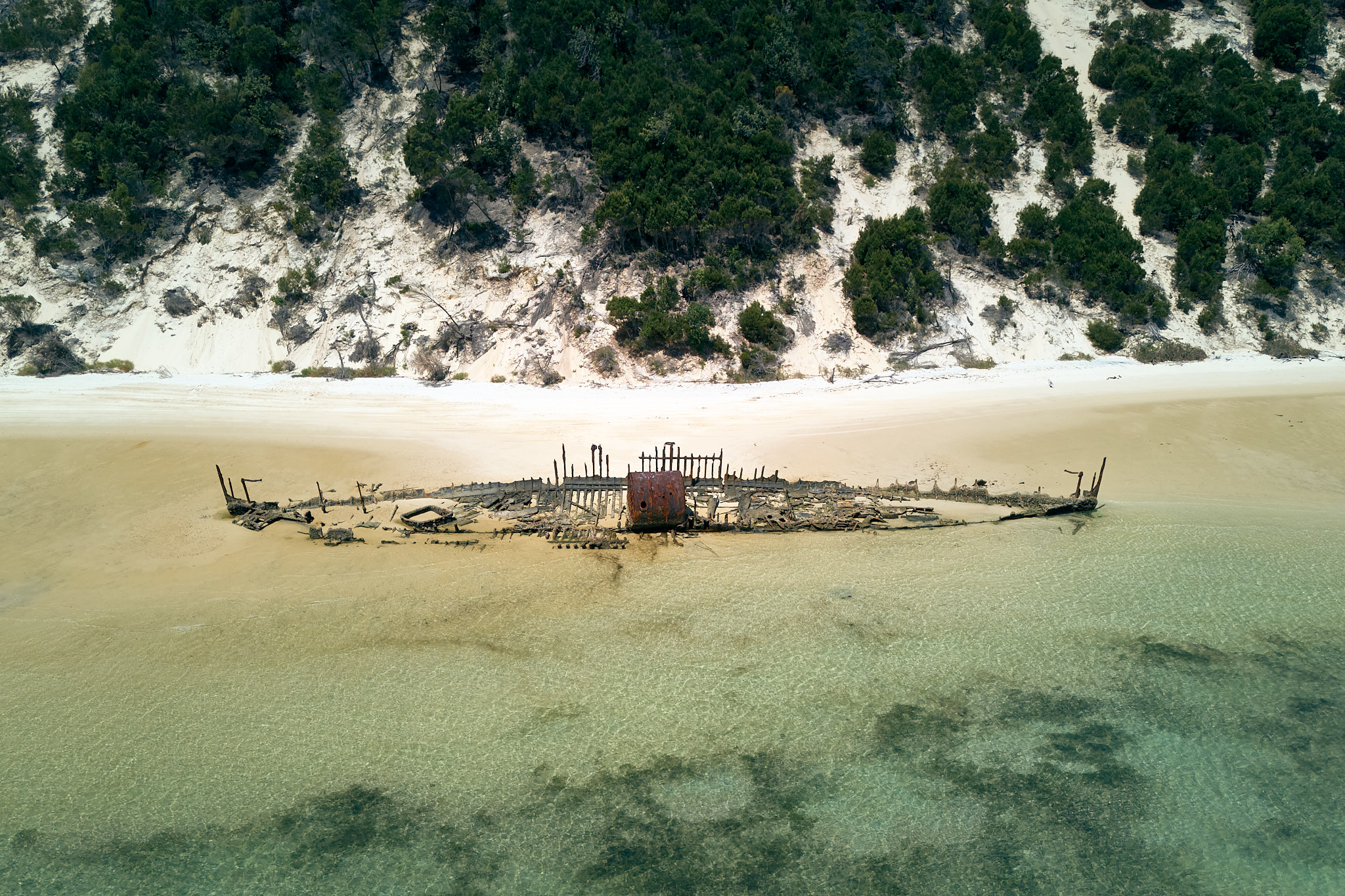 Wreck on Moreton Island